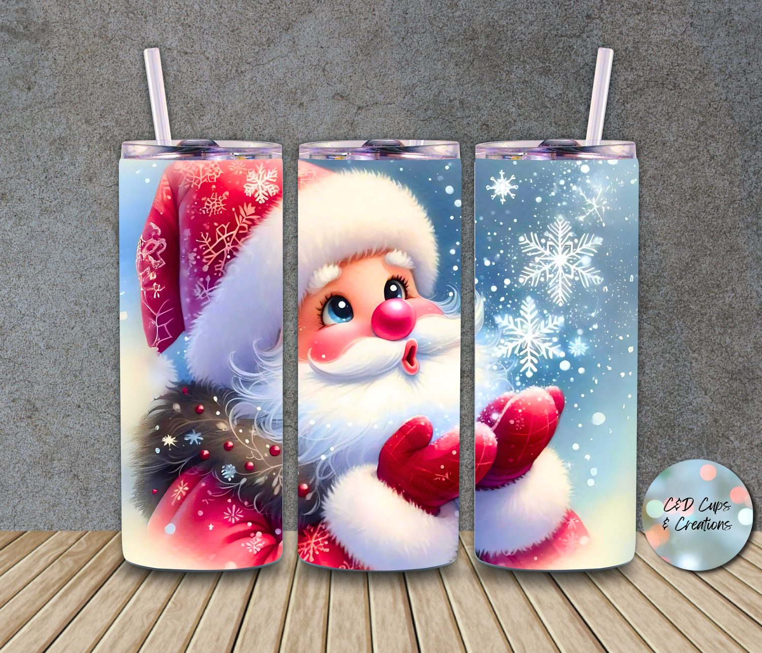 Santa Blowing Snow