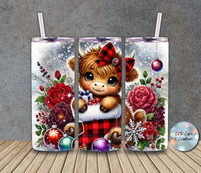 Christmas Red Cow Stocking