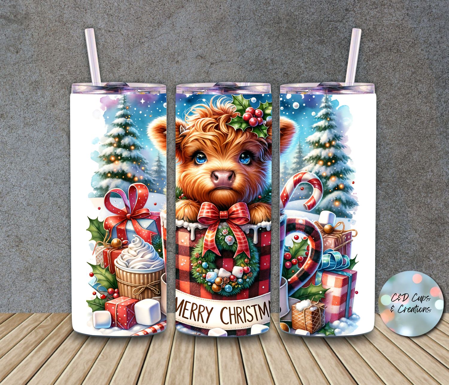 Christmas Cow Mug