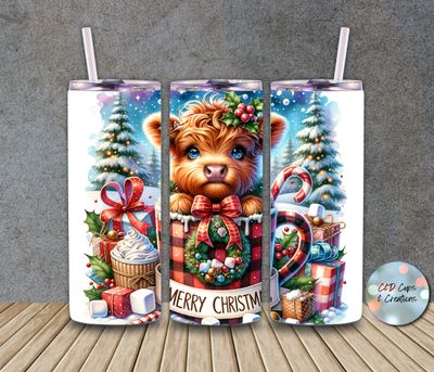 Christmas Cow Mug