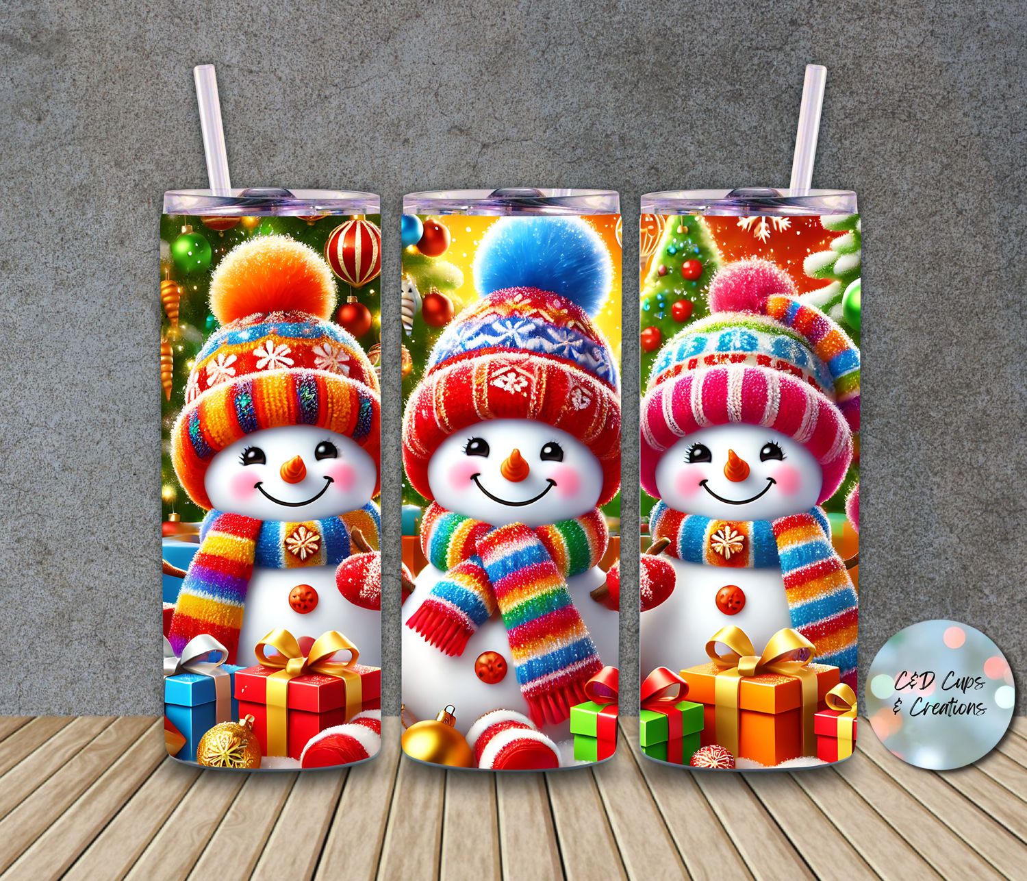 Christmas Snowmen Trio