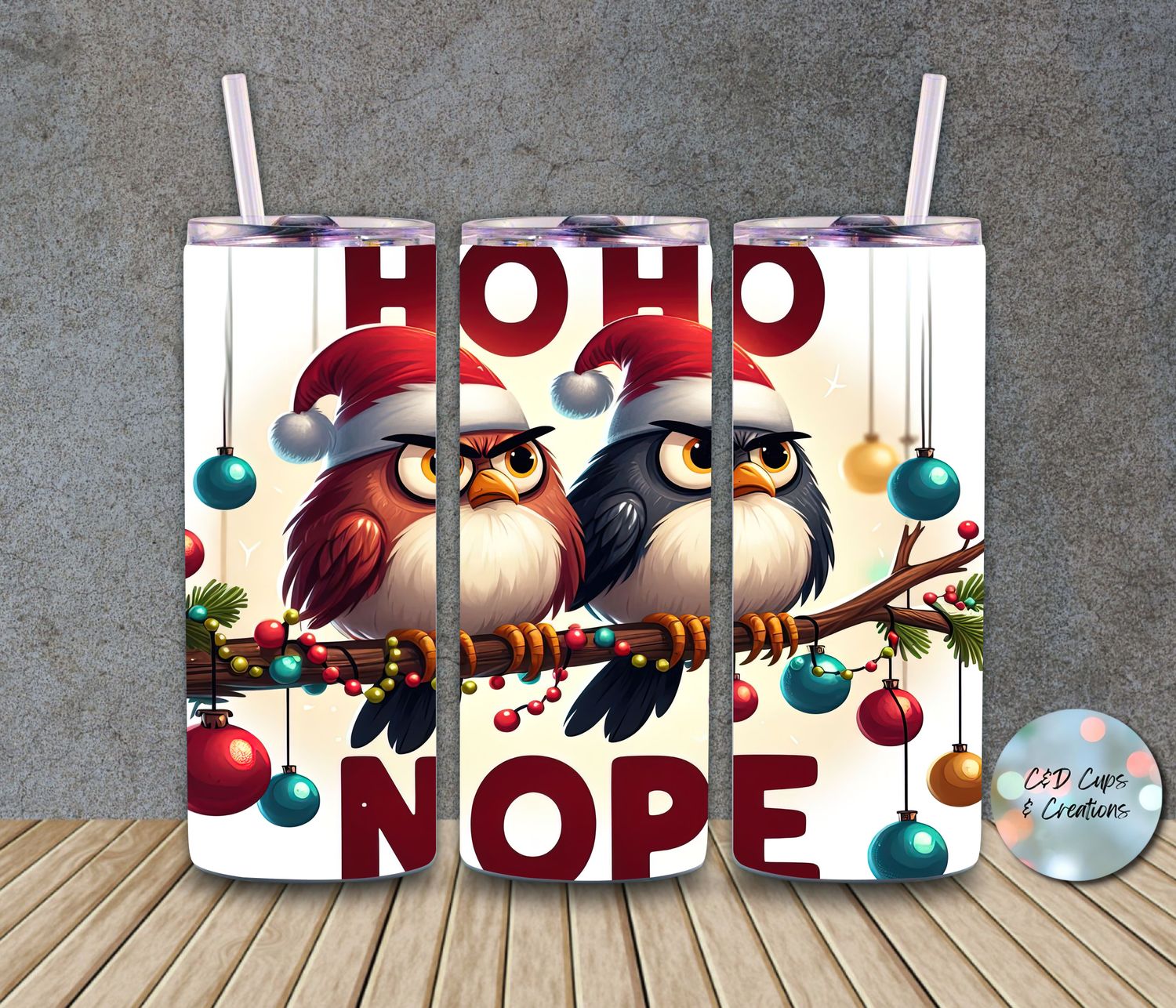 Ho Ho Nope Holiday Birds