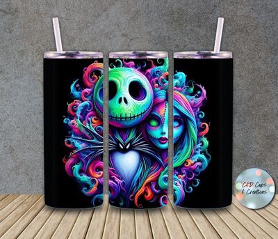 Neon Jack and Sally