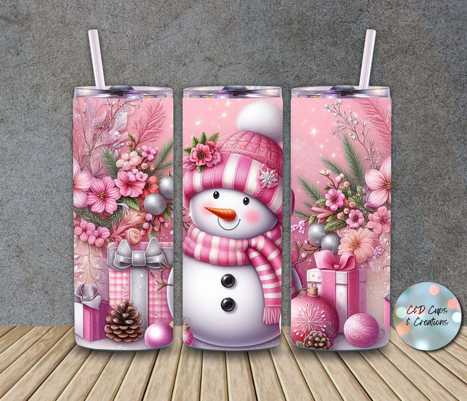 Pink Snowman