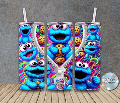 Cookie Monster Zipper