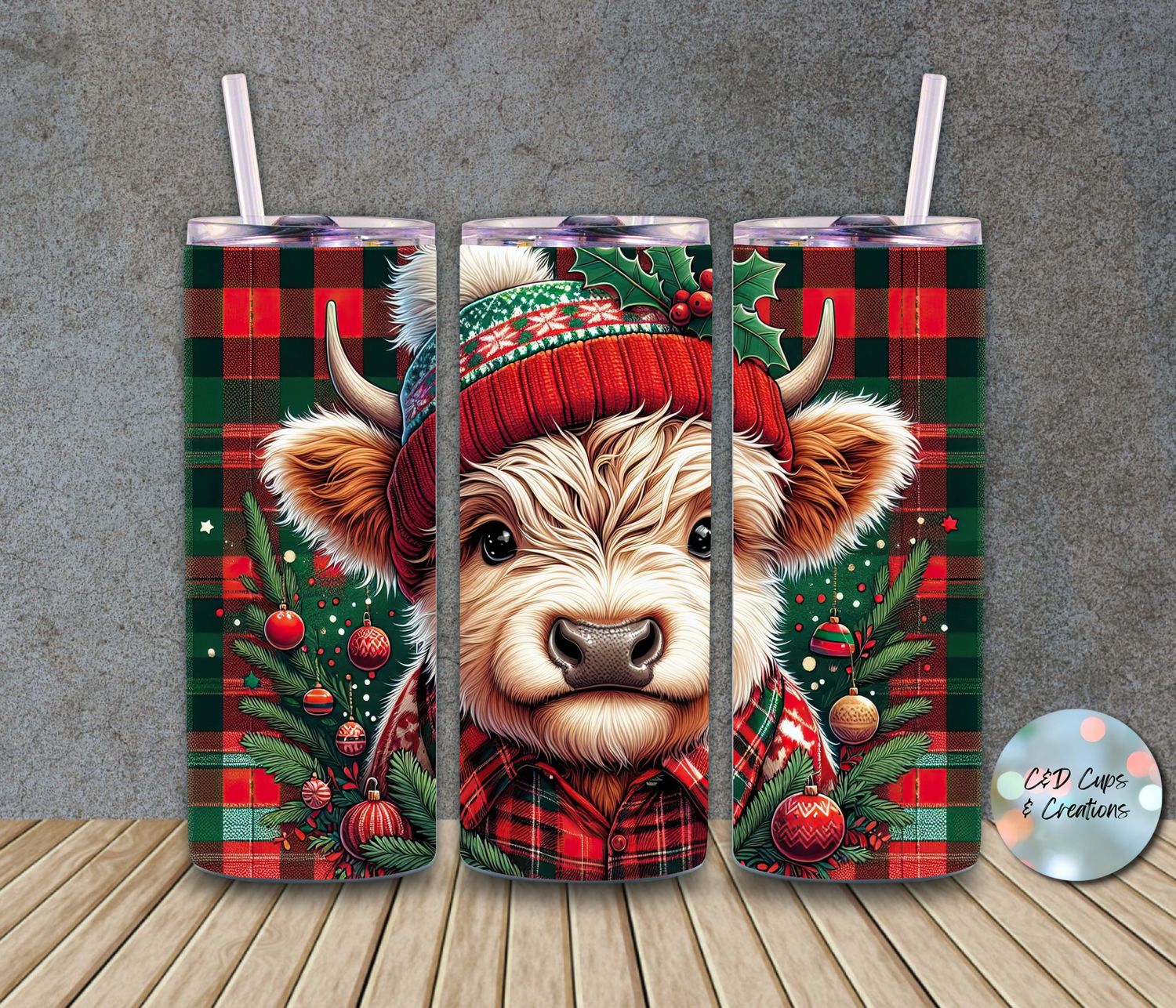 Christmas Cow Red