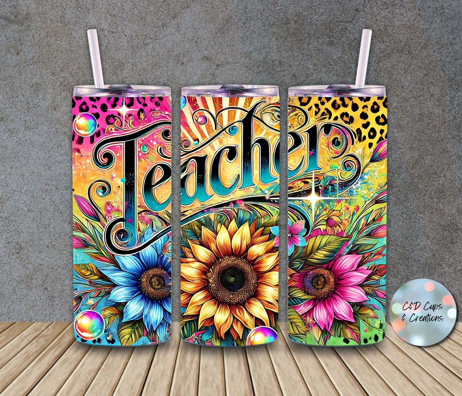 Teacher Sunflower Cheetah