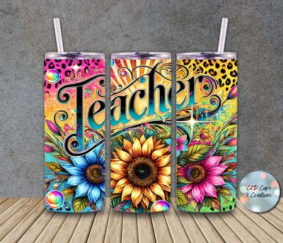 Teacher Sunflower Cheetah