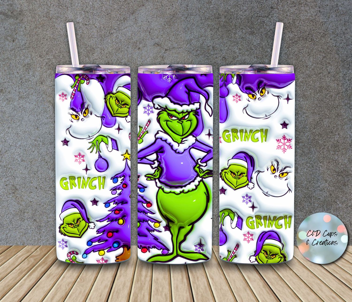 Christmas Grinch Purple