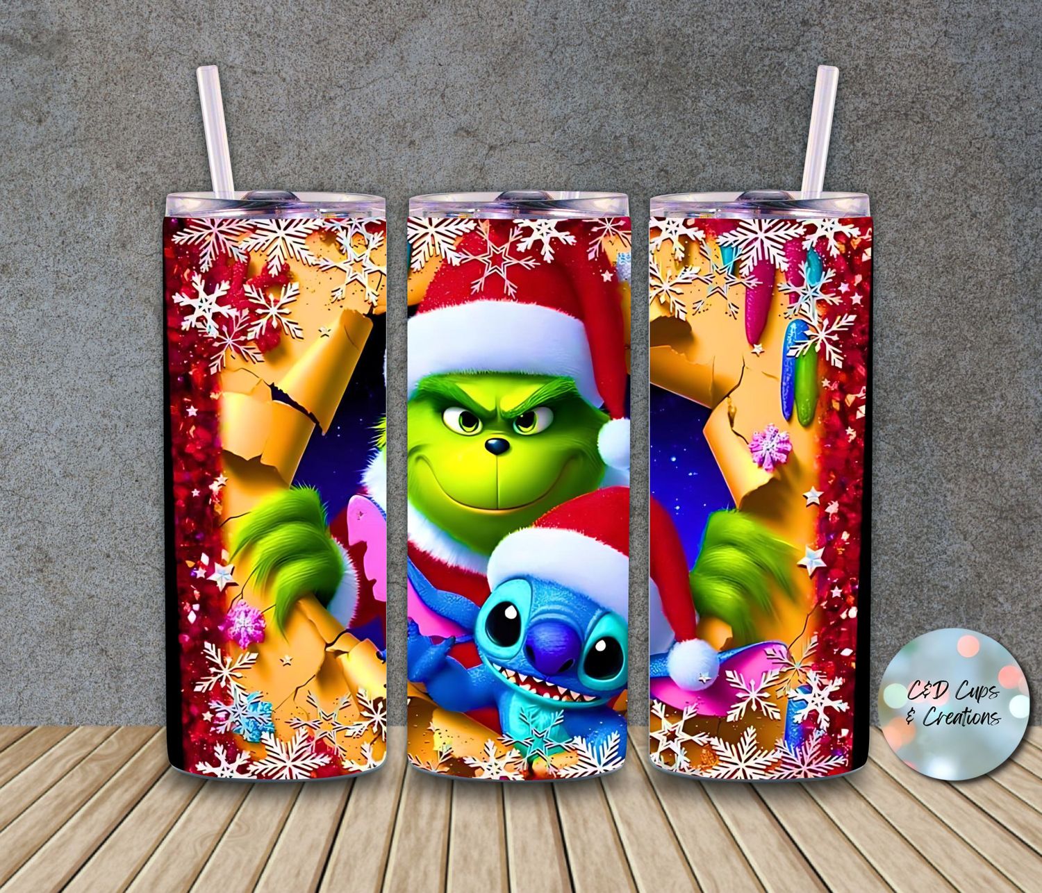 Christmas Grinch and Stitch