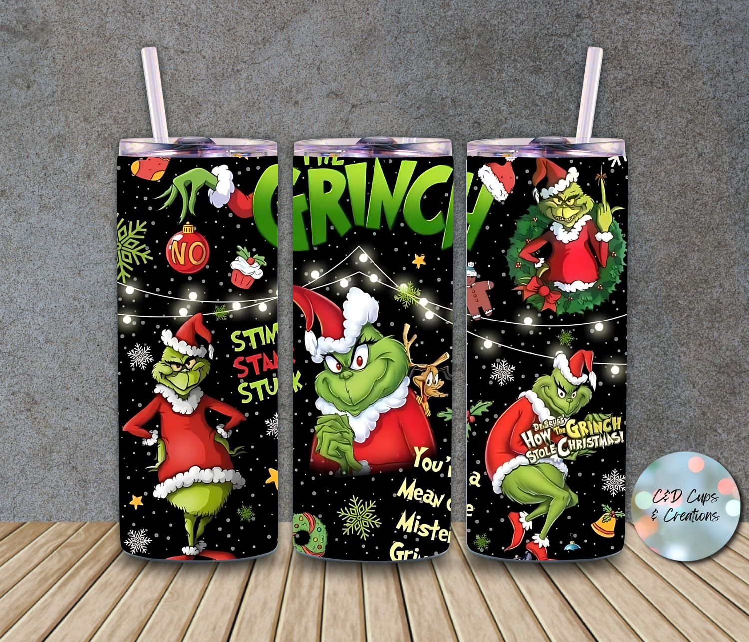 Grinch Black Background