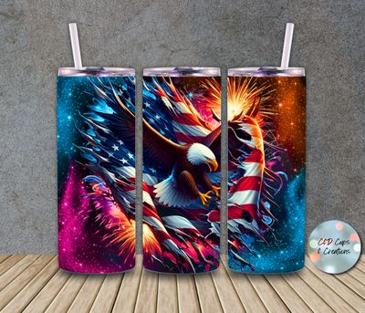 Patriotic Eagle Flag