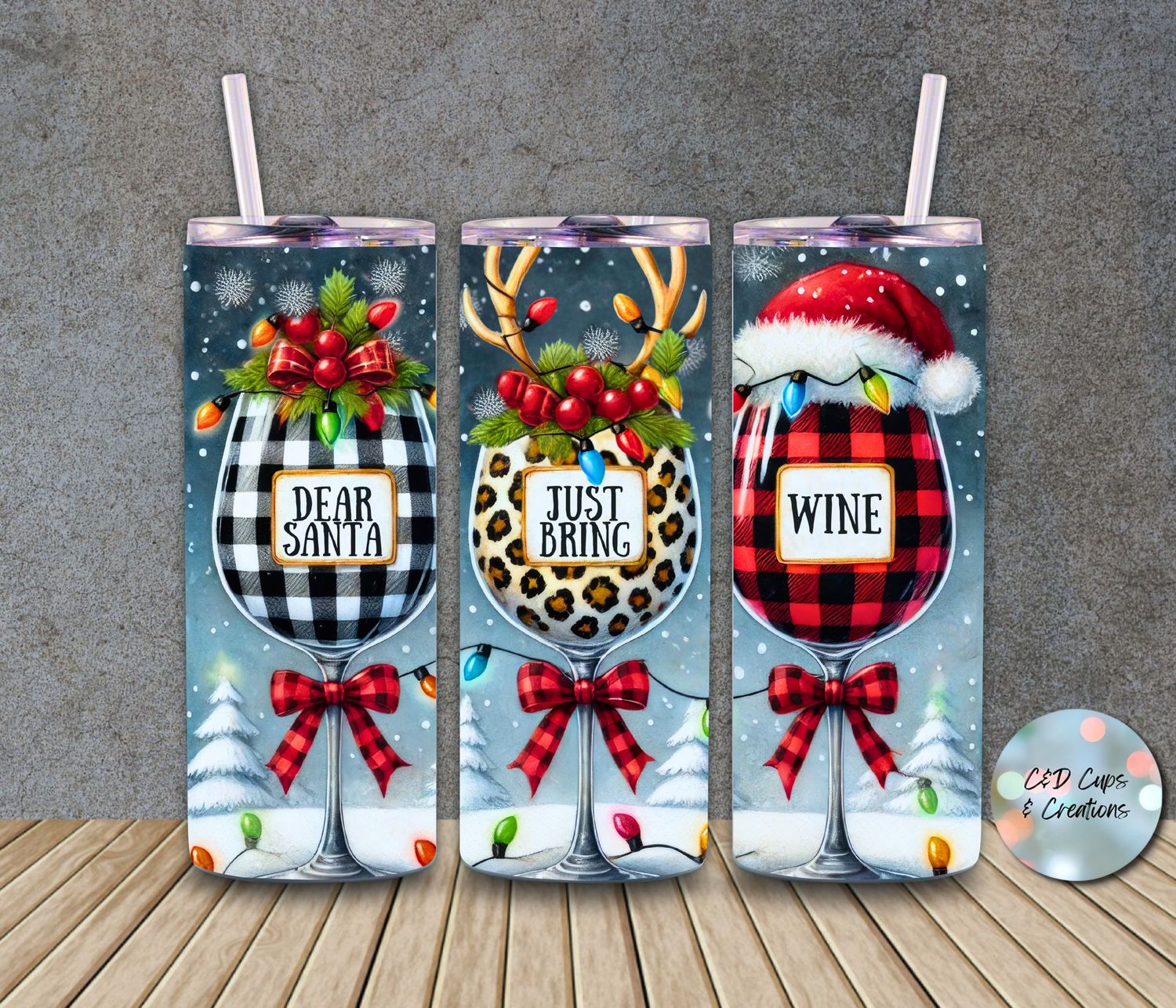 Santa Just Bring Wine