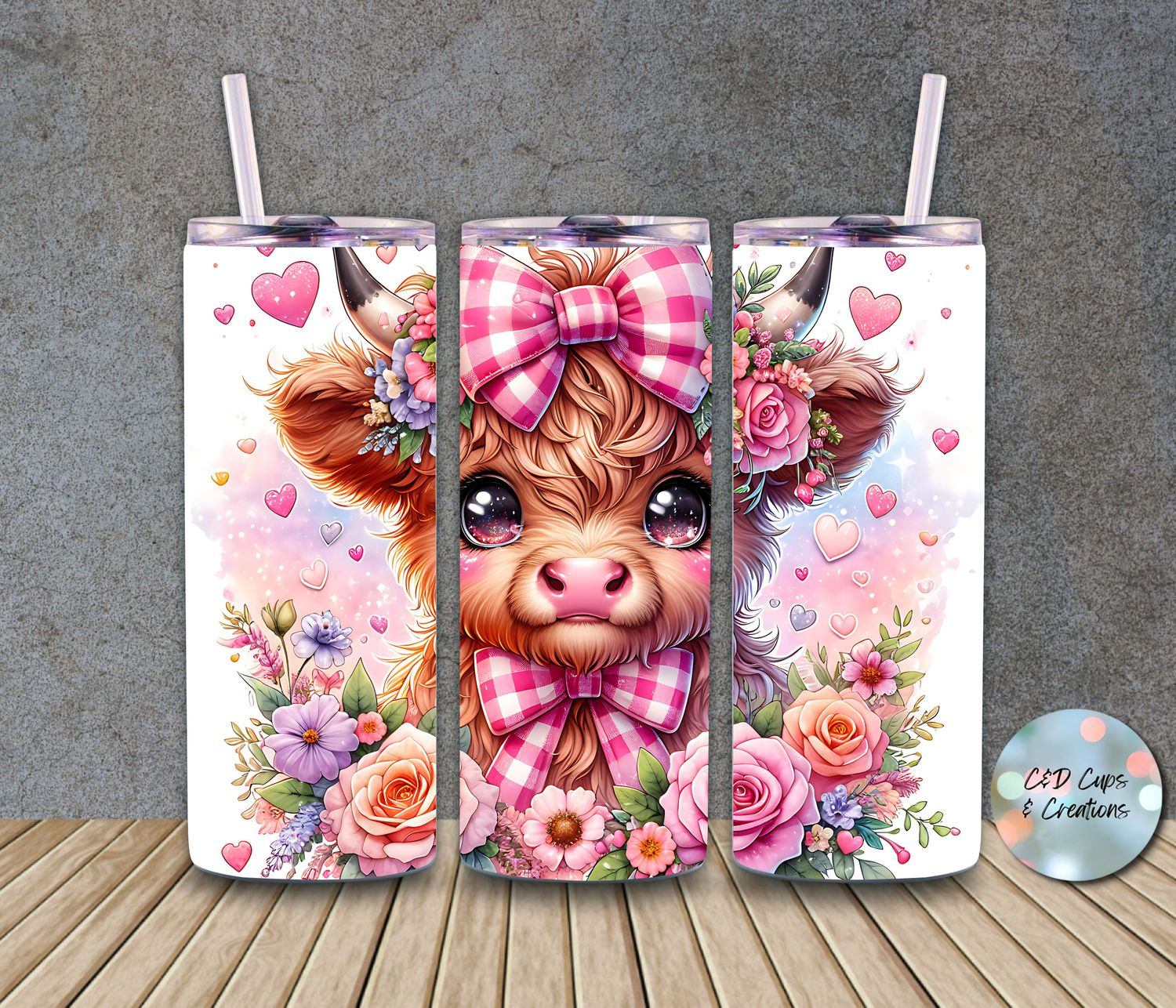 Pink Bow Cow