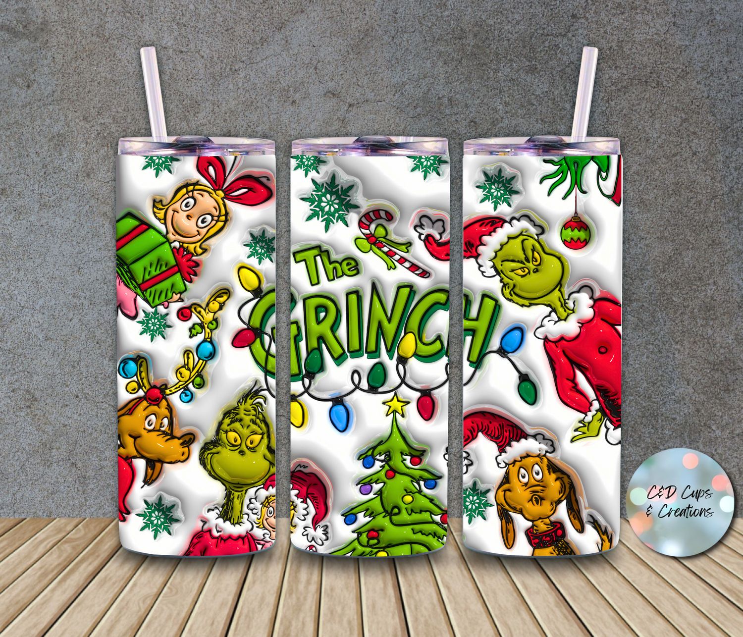 3D Grinch Family