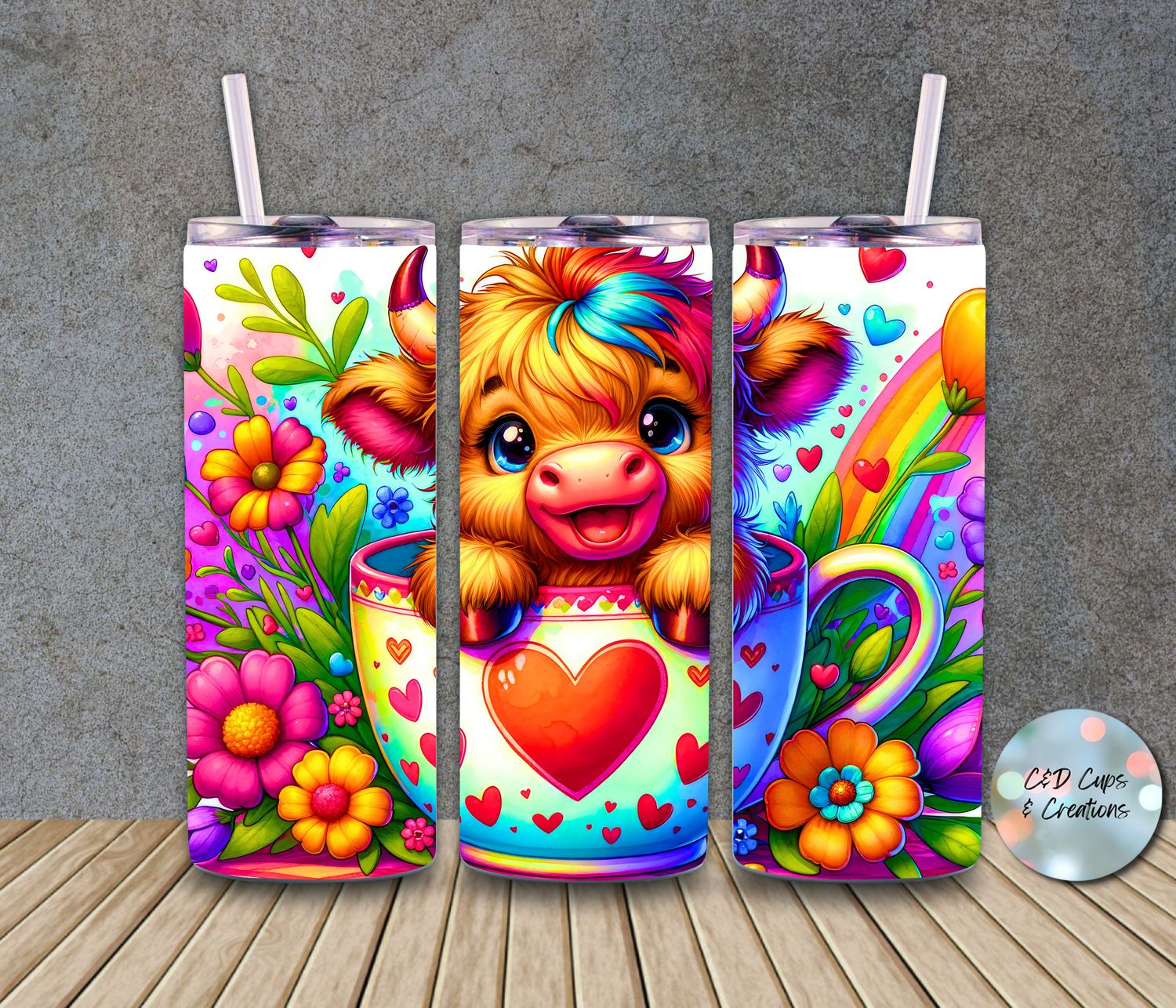Valentine Teacup Cow