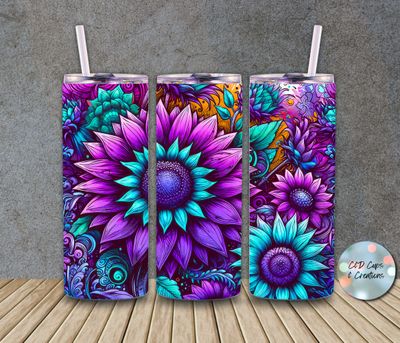 Purple Sunflowers