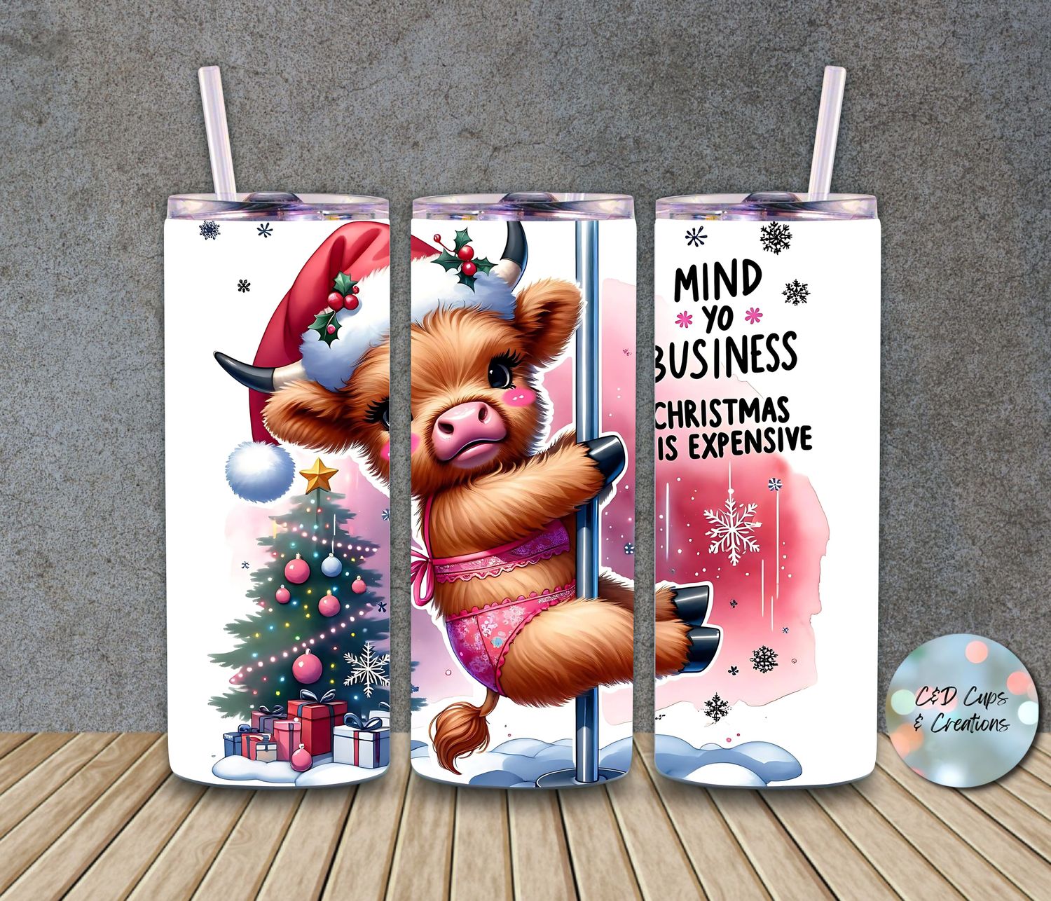 Christmas Cow Mind Your Business