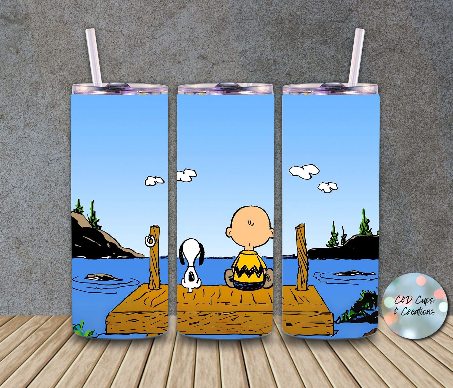 Snoopy Charlie on Dock