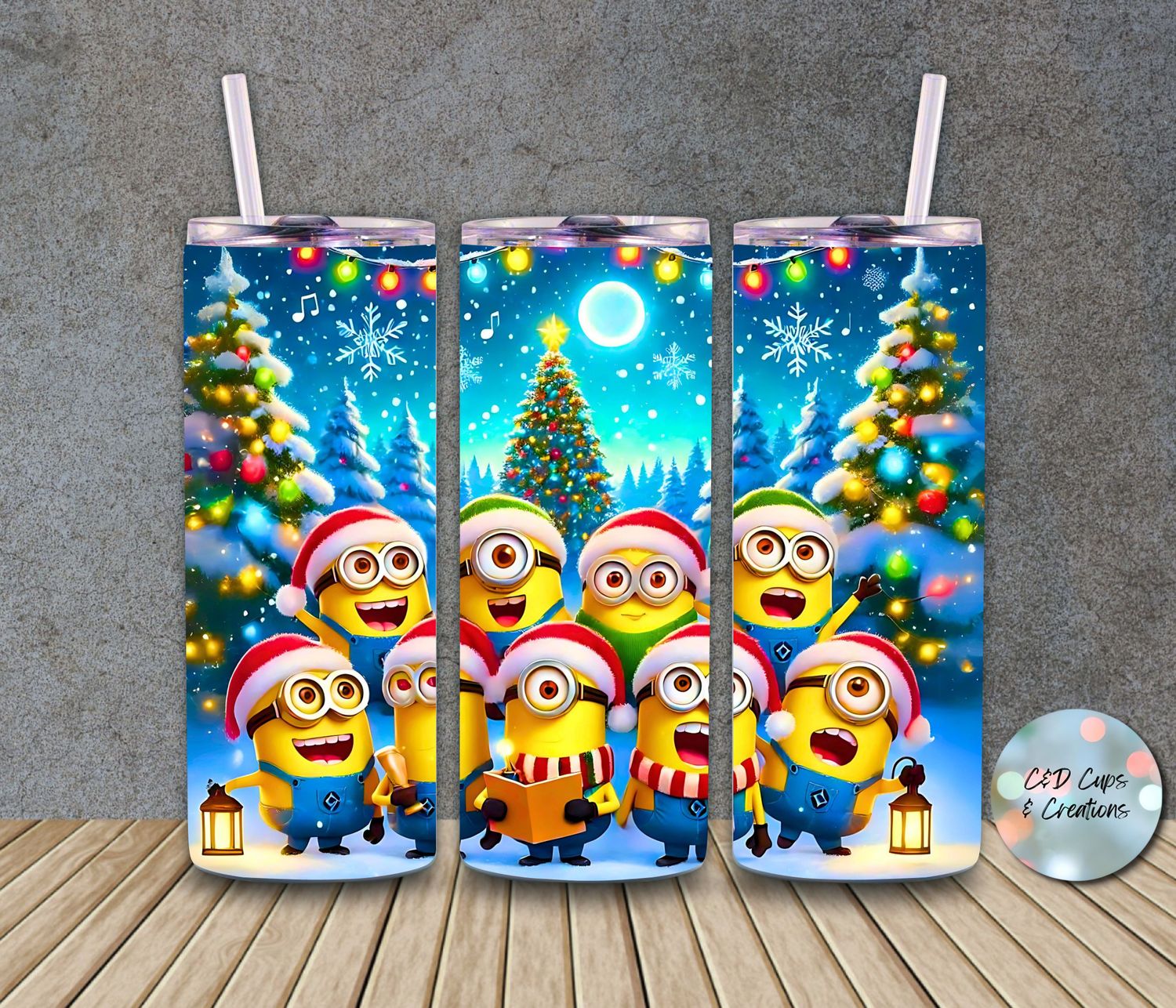 Minions Caroling Trees