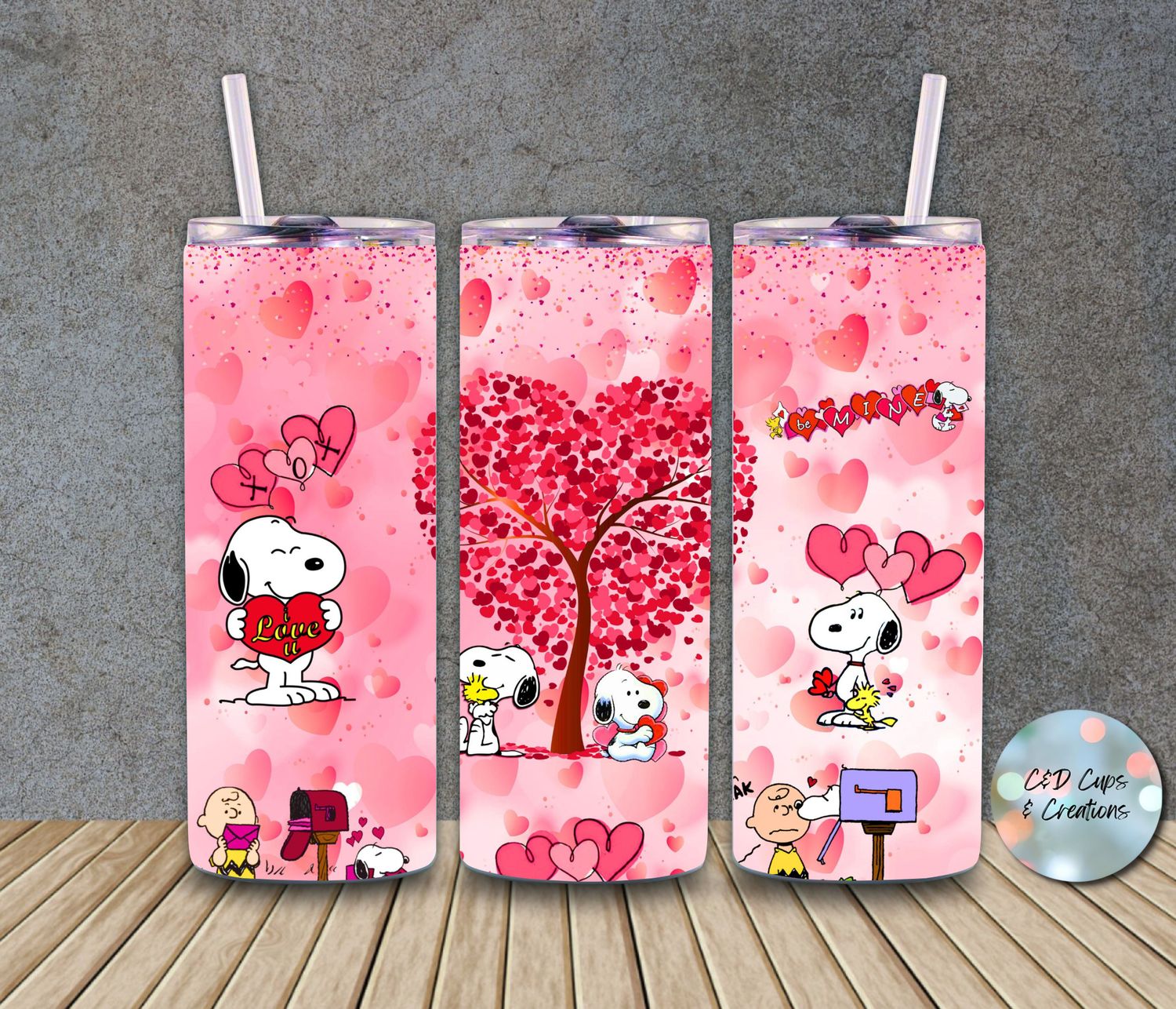 Valentine Snoopy Heart Tree