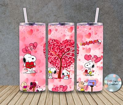 Valentine Snoopy Heart Tree