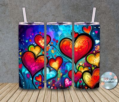 Valentine Colorful Hearts
