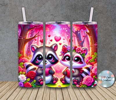 Valentine Raccoon Couple