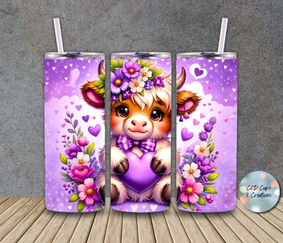 Cow Purple Valentine