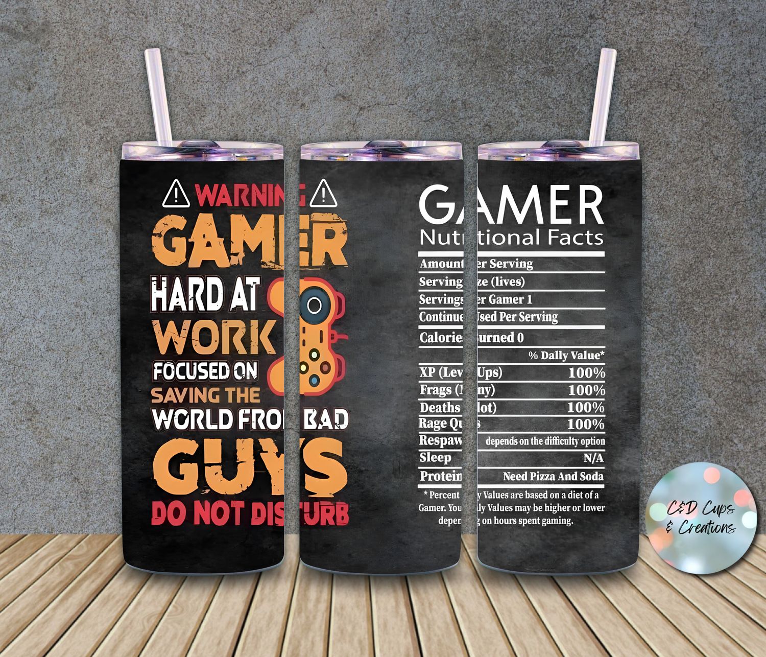 Gamer Hard at Work