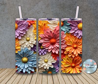 3D Colorful Flowers