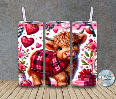 Valentine Cow with Blanket