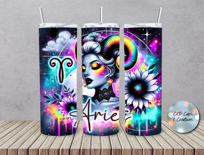 Neon Aries Zodiac