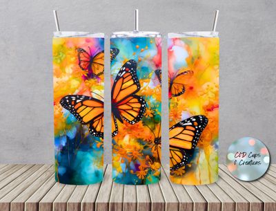 Yellow Monarch Butterflies