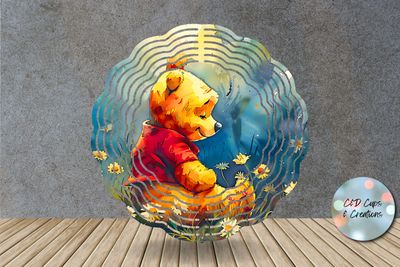 Winnie the Pooh Watercolor Wind Spinner
