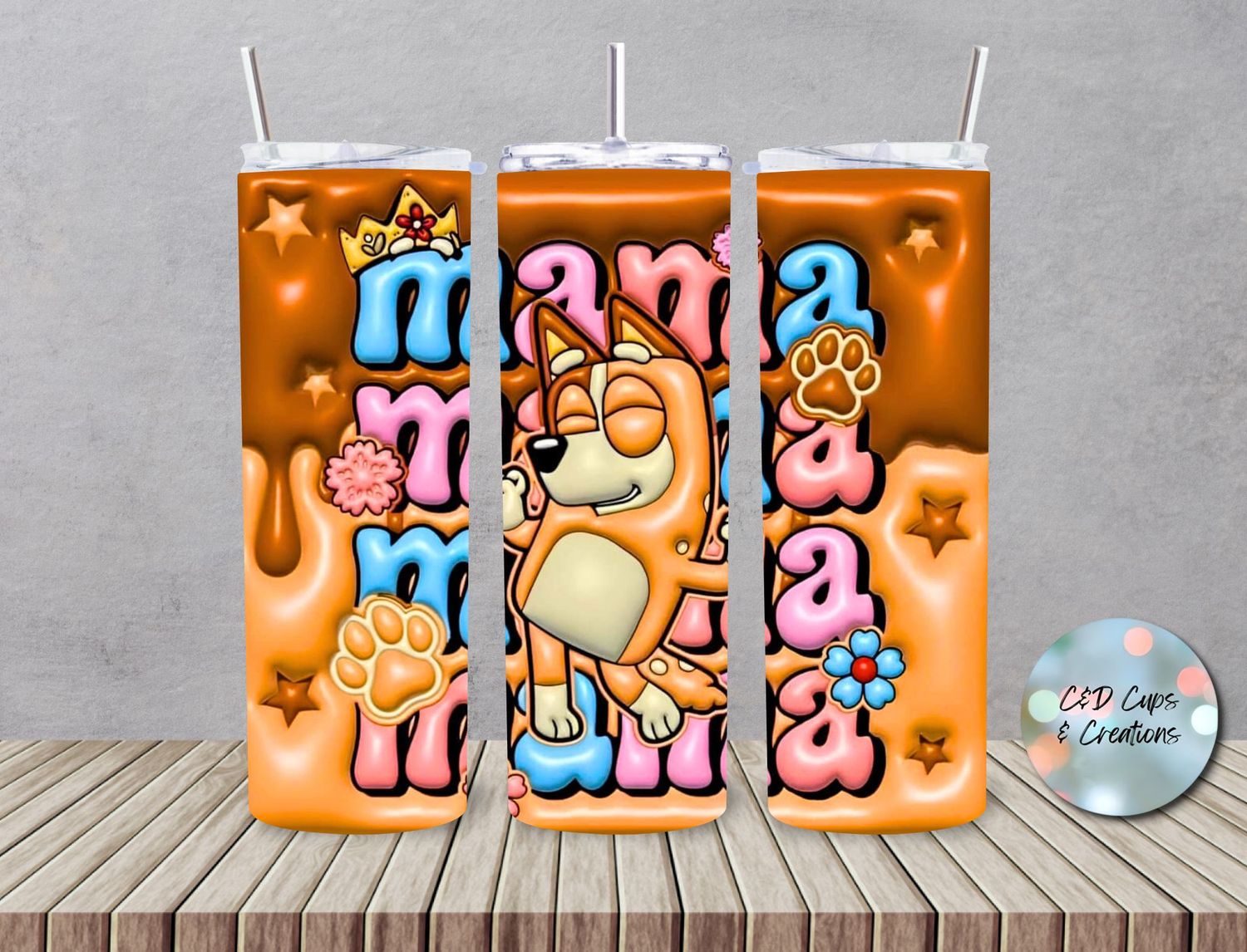 3D Mama Bluey