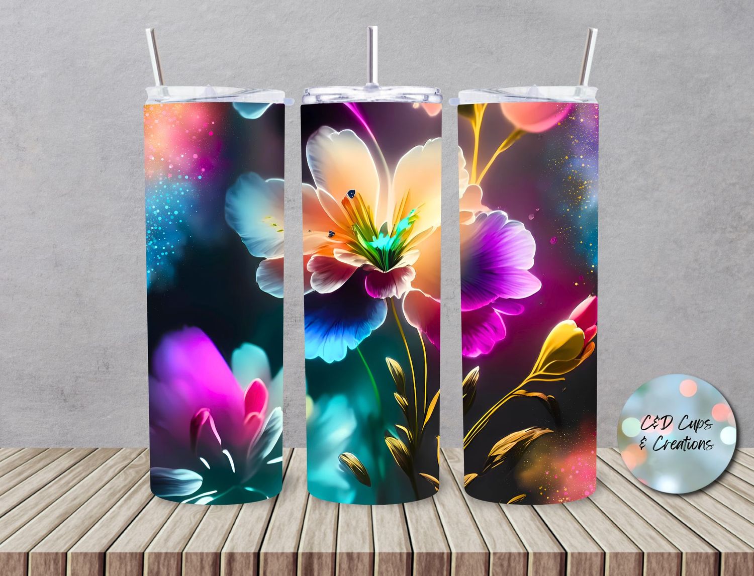 Neon Flower Bloom
