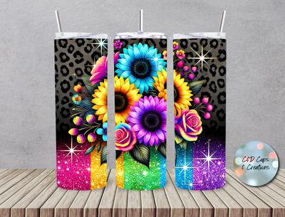 Neon Sunflowers