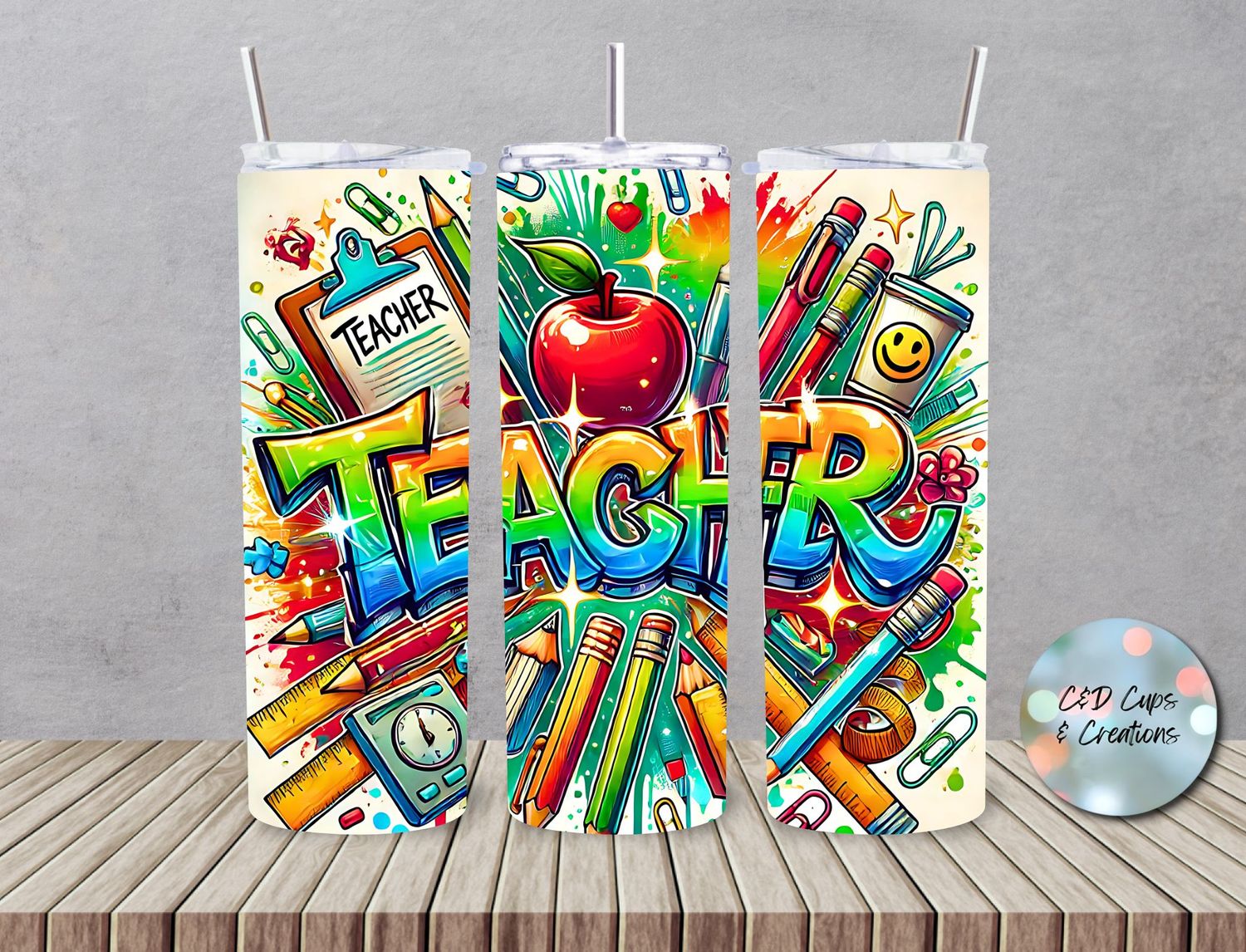 Teacher with Apple