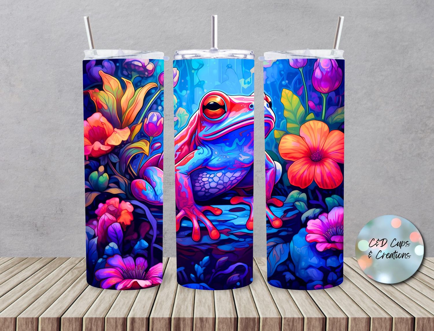 Neon Blue Frog