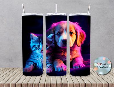 Neon Kitten Puppy