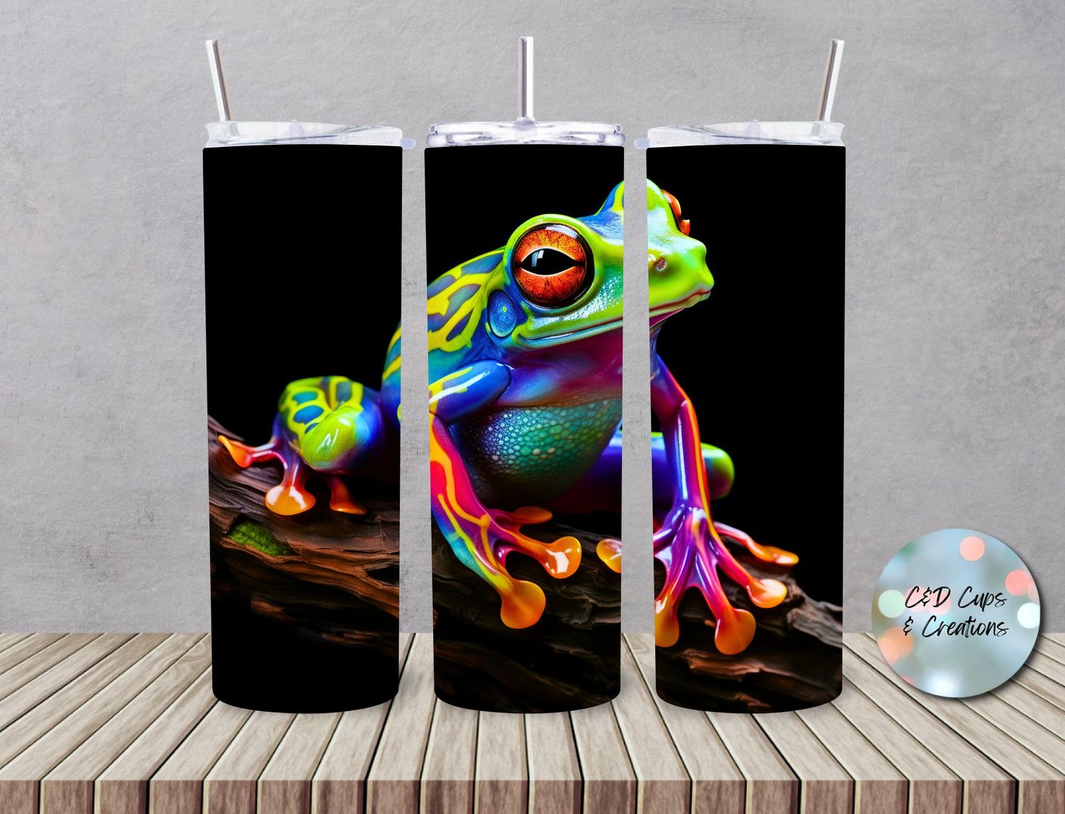 Neon Dark Frog