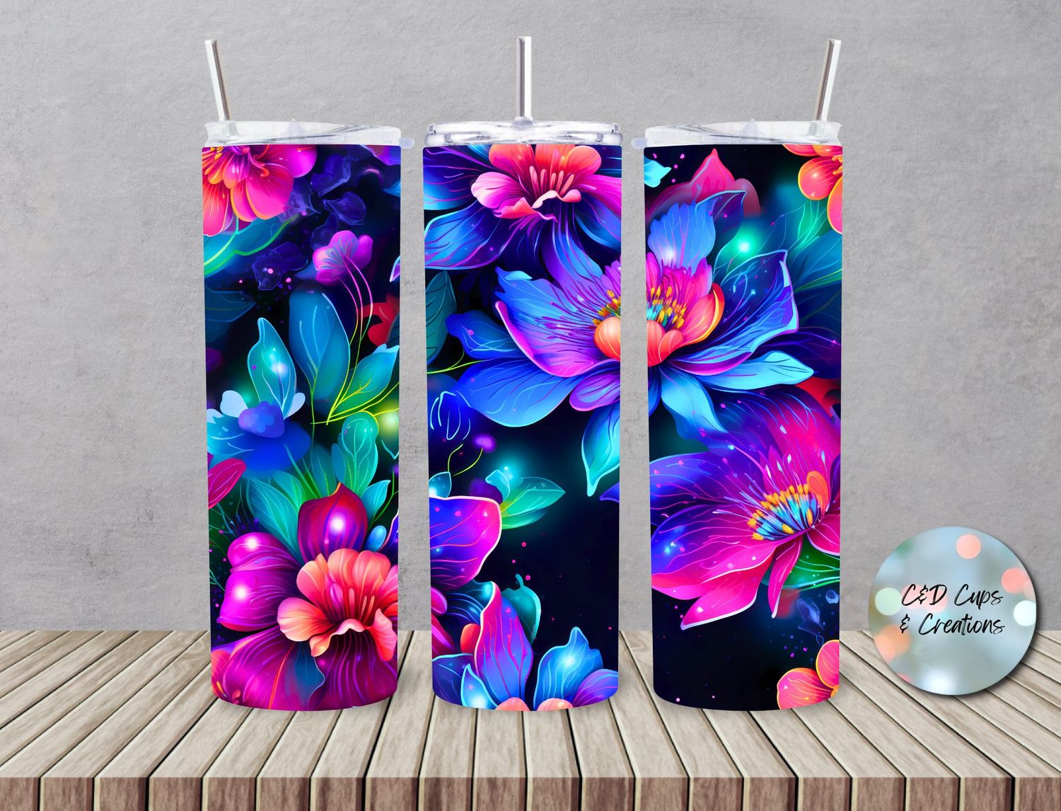 Neon Flower Blooms