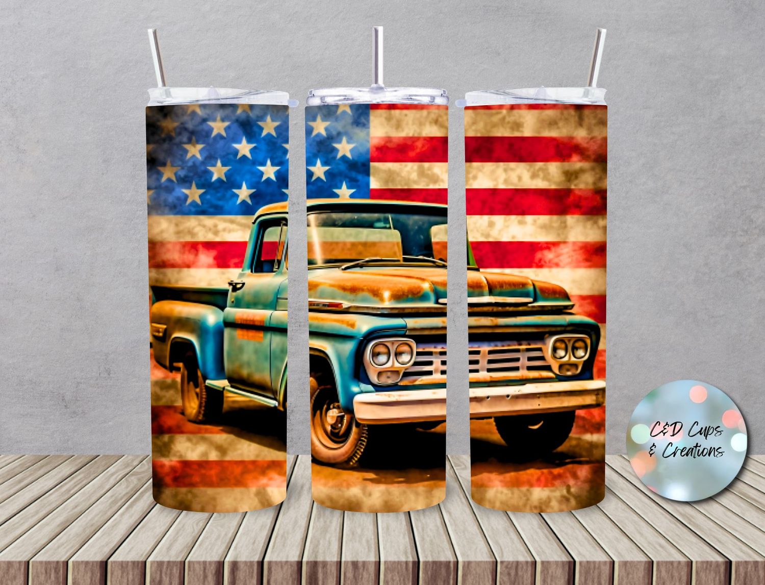 Old Truck Flag
