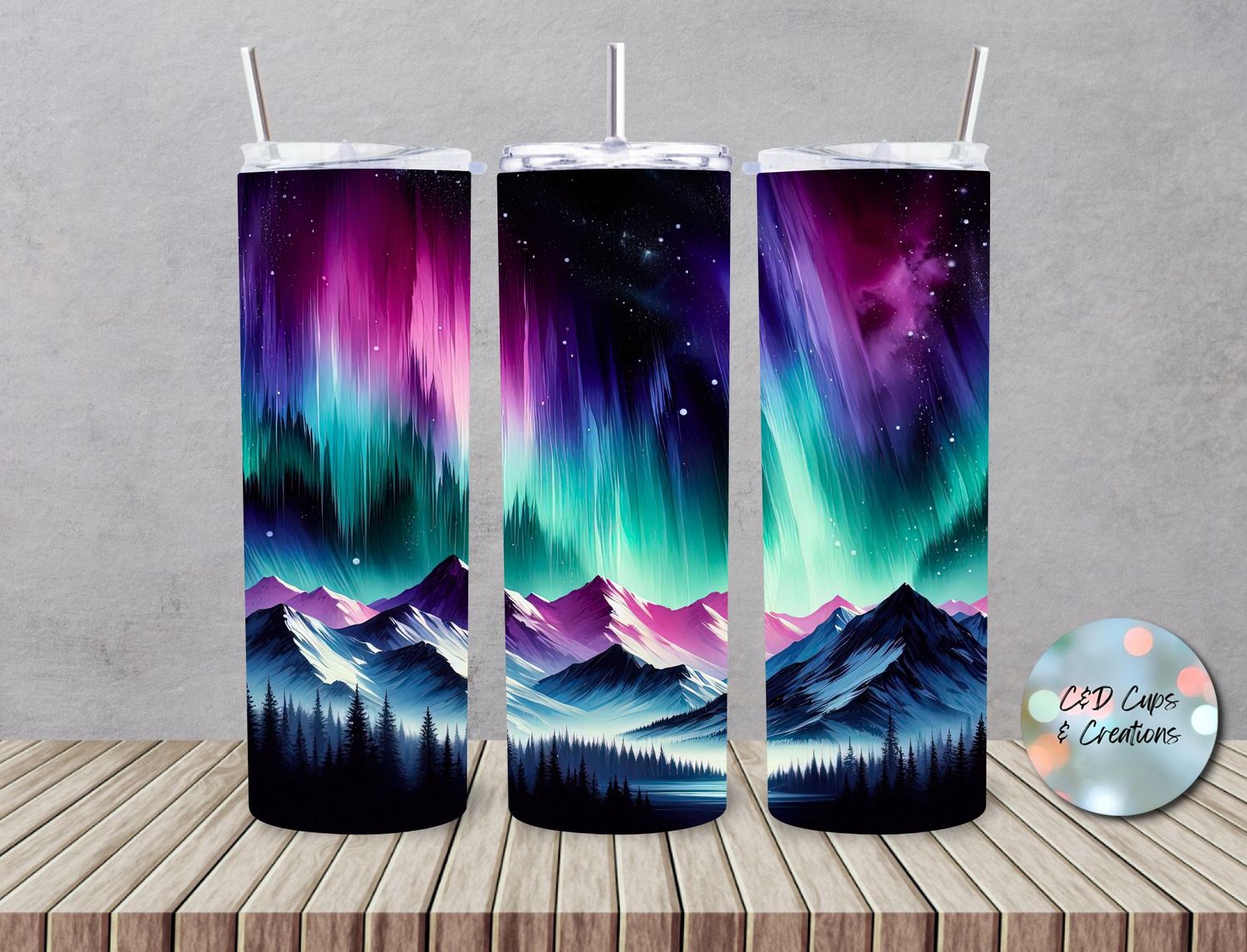 Northern Lights Mountains 2