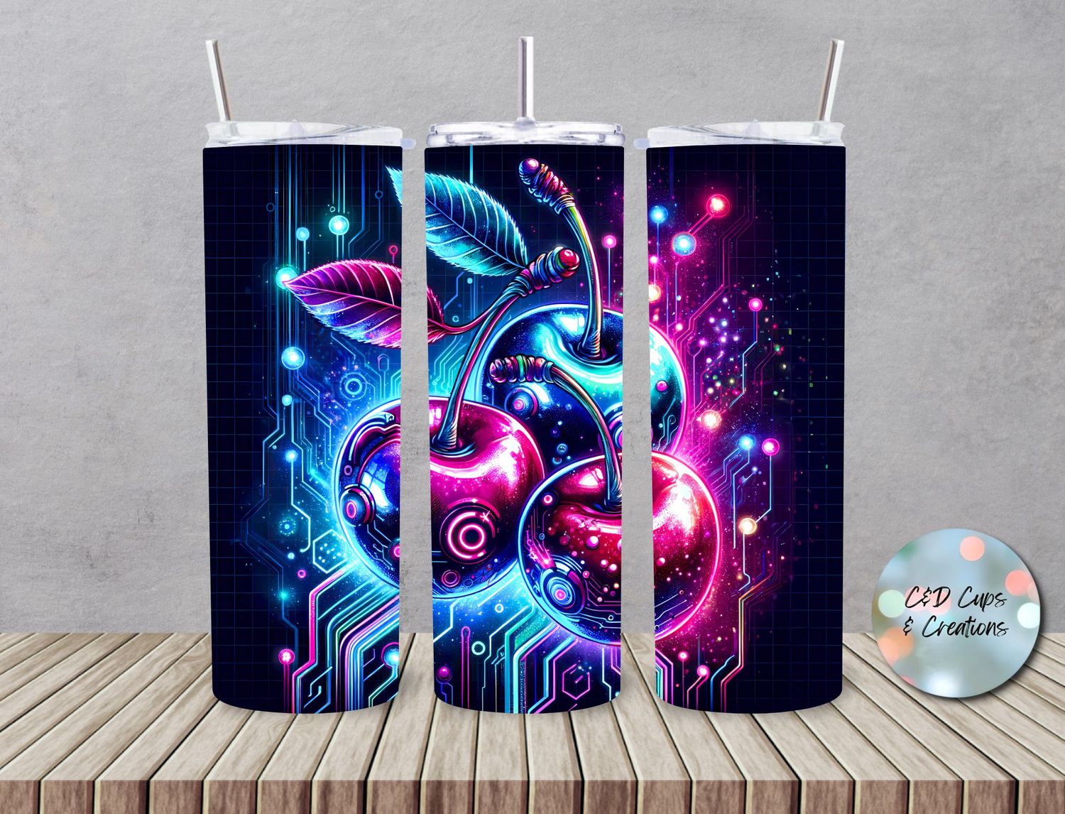 Neon Charged Cherries