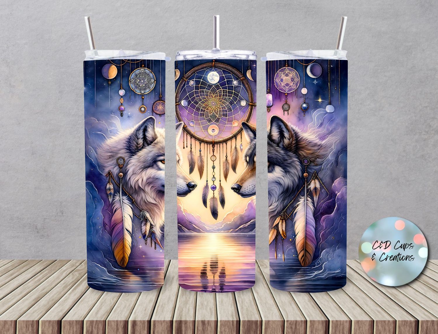 2 Wolf Dreamcatcher