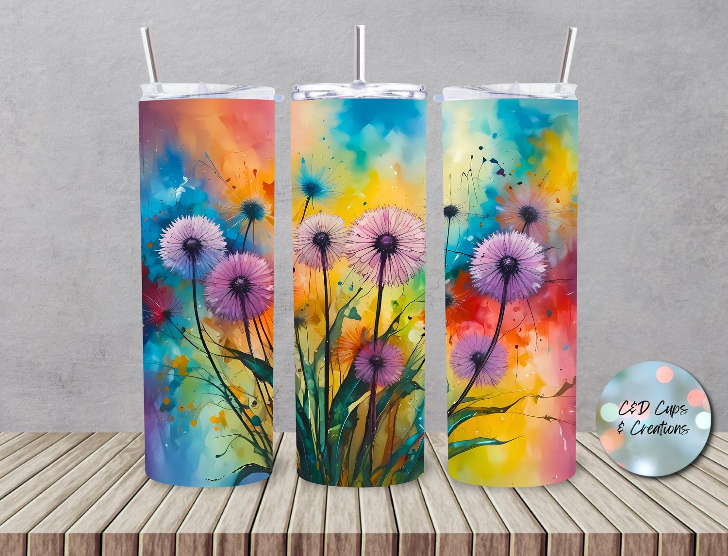 Neon Dandelions