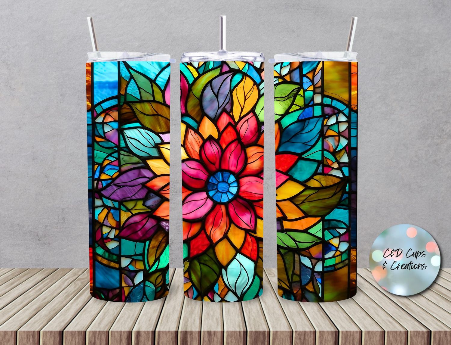 Stain Glass Flower
