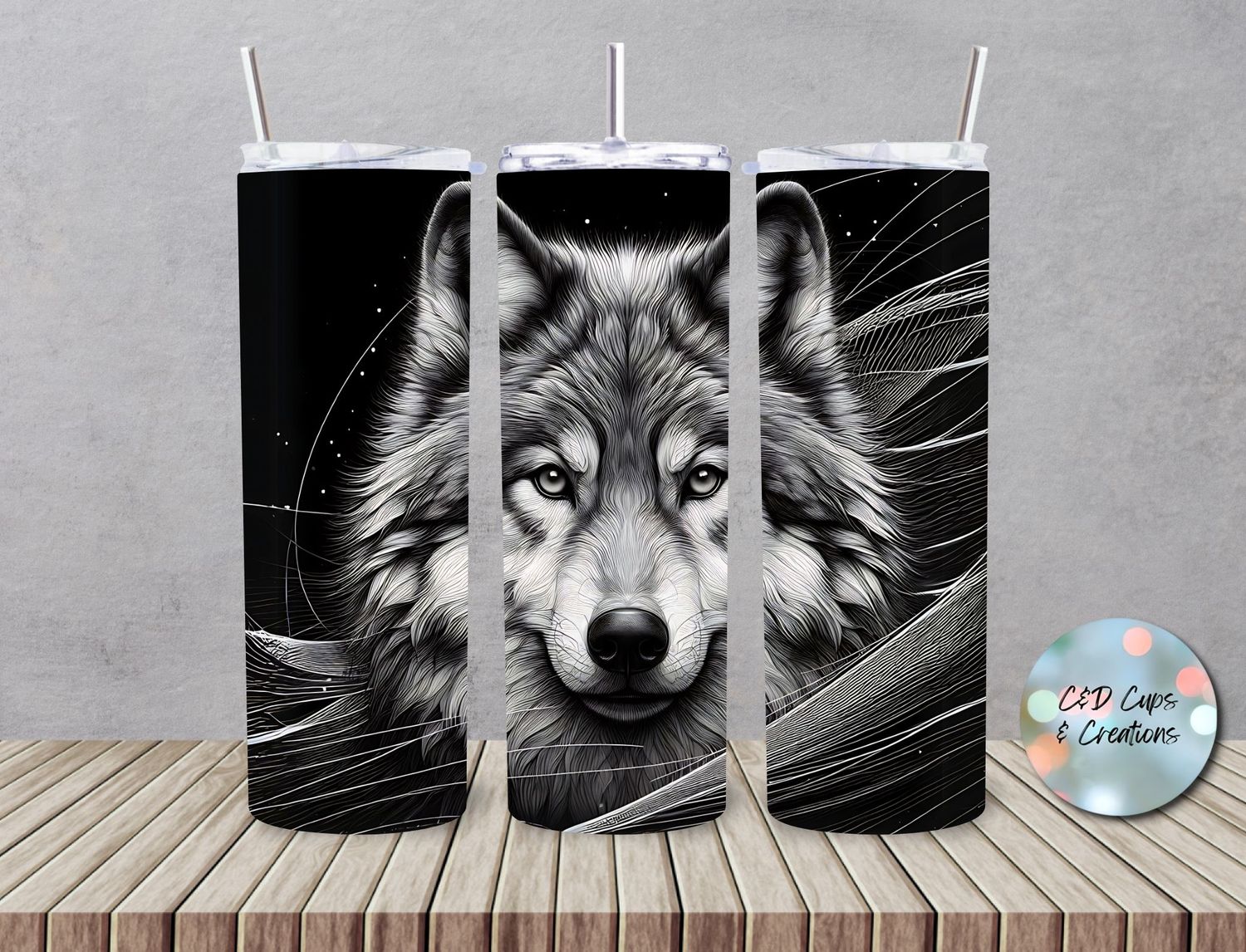 B&amp;W Wolf
